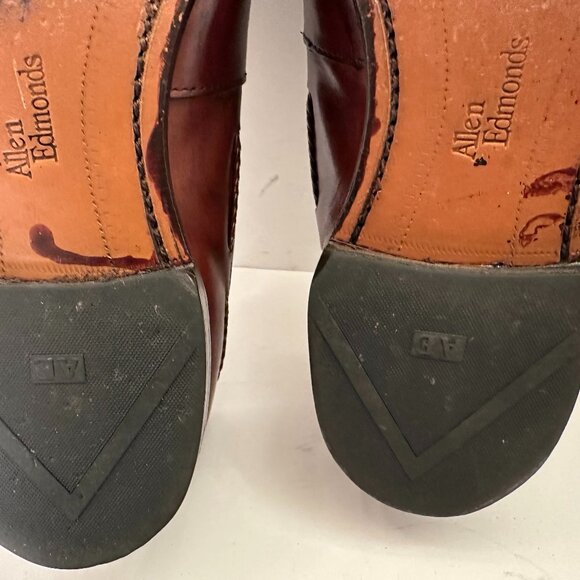Allen Edmonds Cody Woven Tassel Loafers Shoes‎ Mens Size 9.5D Brown Leather main image 12
